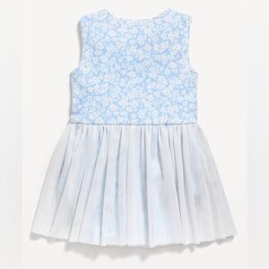 Old Navy Light Blue Floral Bodysuit Tutu Dress | 18–24M | Gently Used